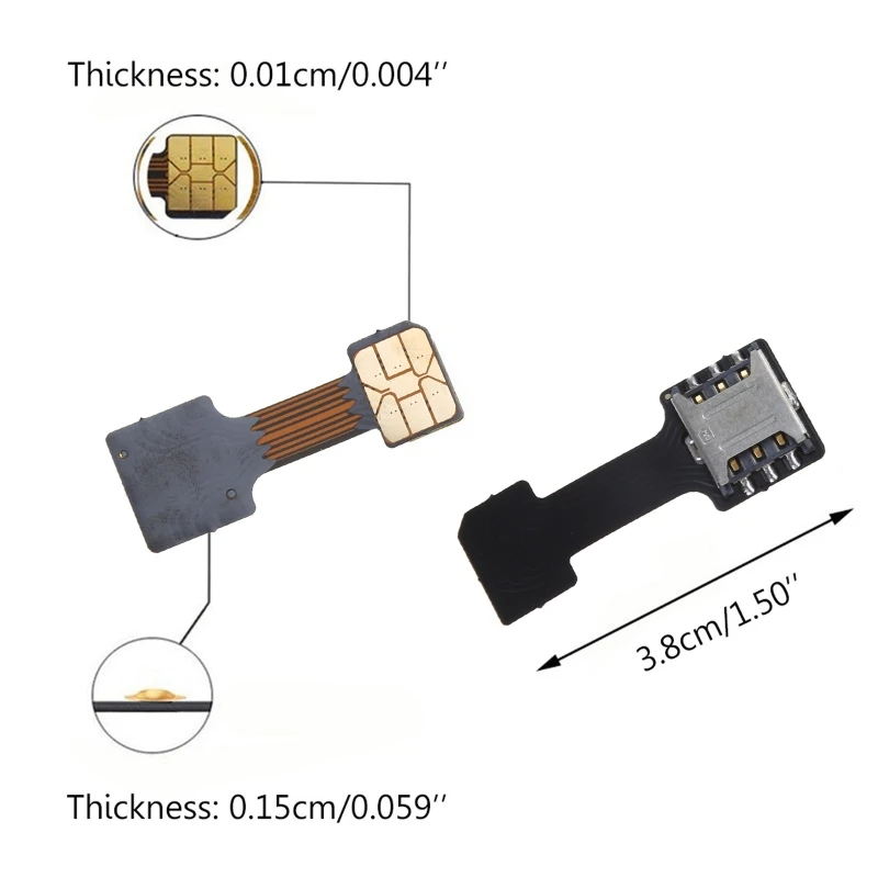 Гибридный двойной микроадаптер для двух SIM-карт forAndroid Phone Extender Mic Оптом