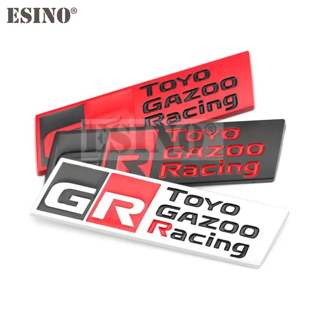 Стайлинг Автомобиля Gazoo Racing GR 3D Передняя Решетка Автомобиля Значок Из Цинкового Сплава Клейкая Металлическая Эмблема Наклейка для Toyota Supra AE86 GT86 Corolla