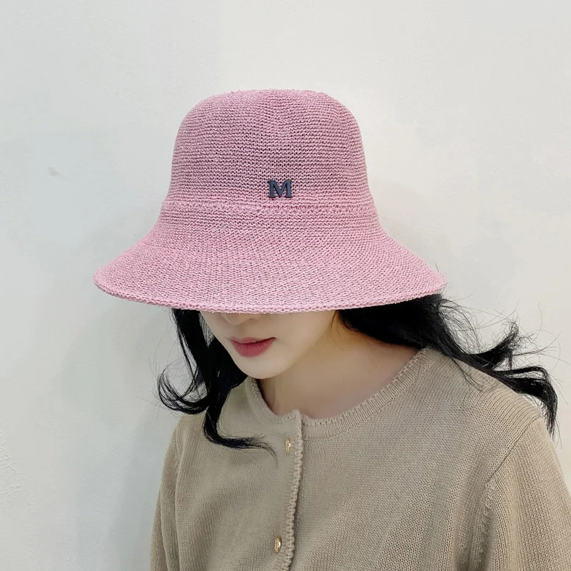 Горшок шляпа женская корейская версия открытый солнцезащитный козырек Панама спортивная летняя новая солнцезащитная шляпа маленькая ароматная милая шляпа
