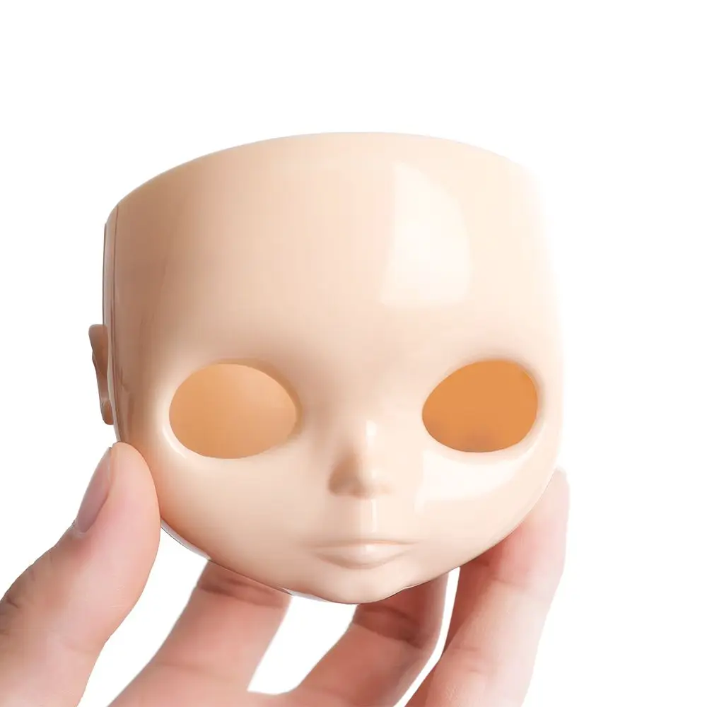 Модная лицевая панель куклы для 1/6 кукол Blyth Пластиковое кукольное лицо с винтом, голова куклы без макияжа, аксессуары для кукол ручной работы