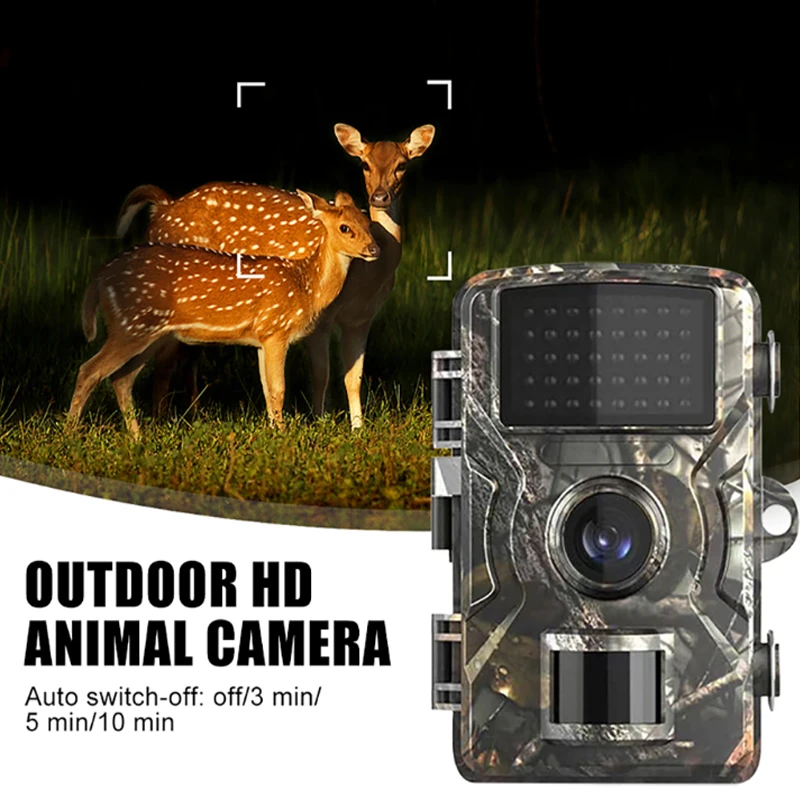 Камера для охоты, камеры для разведки дикой природы, водонепроницаемый датчик движения ночного видения, камера для обнаружения следов диких животных