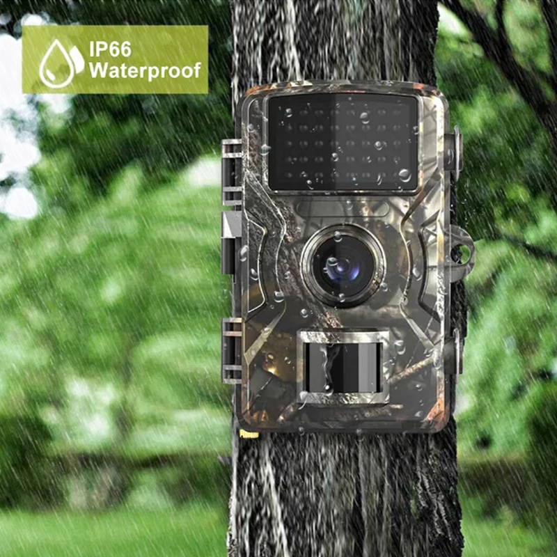 Камера для охоты, камеры для разведки дикой природы, водонепроницаемый датчик движения ночного видения, камера для обнаружения следов диких животных