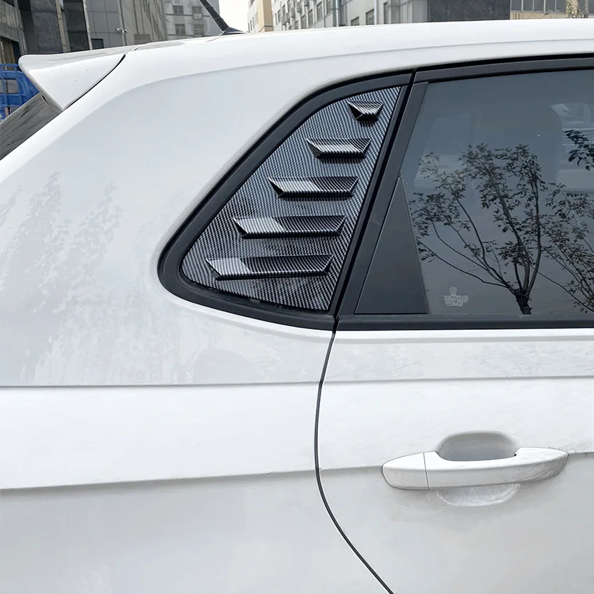 Для Volkswagen Polo MK6 2018 + Отделка жалюзи на заднее стекло автомобиля, Аксессуары для отделки боковых вентиляционных отверстий