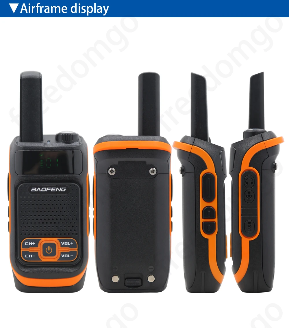 Baofeng BF-T19 UHF 400-470 МГц Коммуникационное Устройство Портативная Рация Небольшого Размера Mini Walkie-Talkie С Usb-Зарядкой
