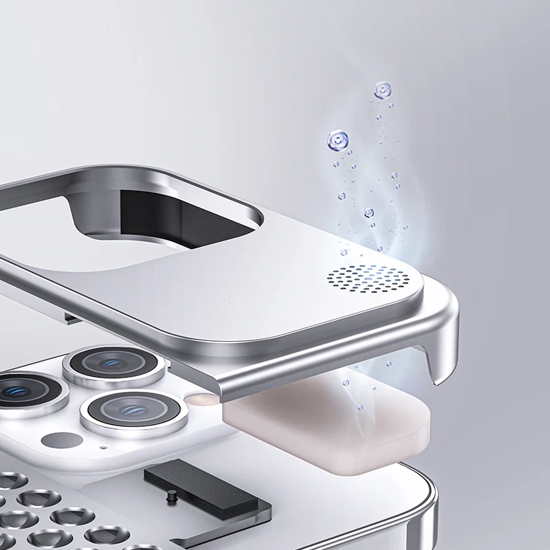 Чехол для телефона из алюминиевого сплава для iPhone 12 Pro Max, рассеивающий тепло, защищающий от падения, подходит для iPhone 12,12 pro