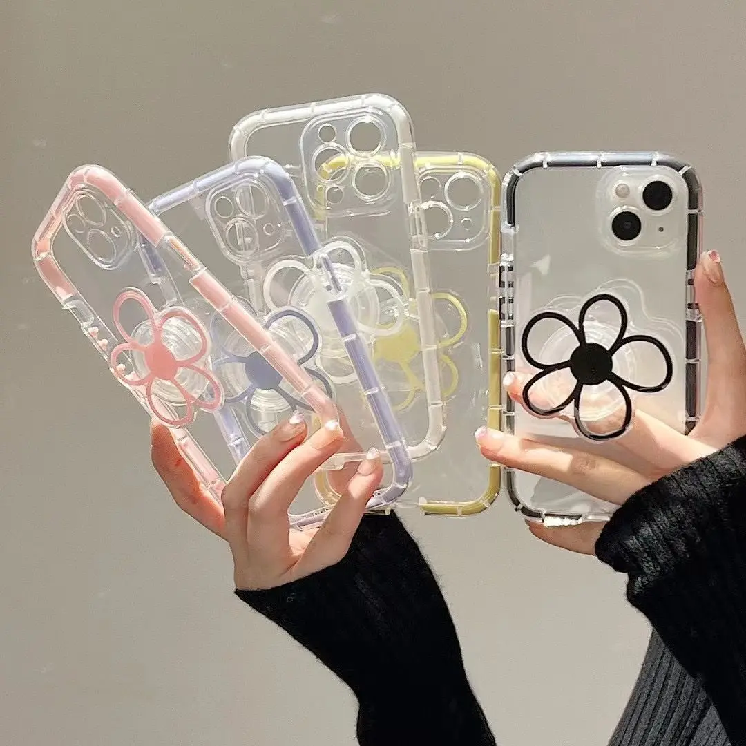 2023 Корейский Модный Цветной Прозрачный Держатель для телефона Grip Tok Griptok Поддержка аксессуаров для мобильных телефонов Подарки