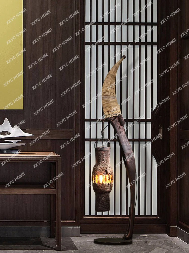 Таиланд Декоративный торшер из массива дерева, лампы Юго-Восточной Азии, Освещение массажного кабинета, подставка для торшера, украшение гостиной