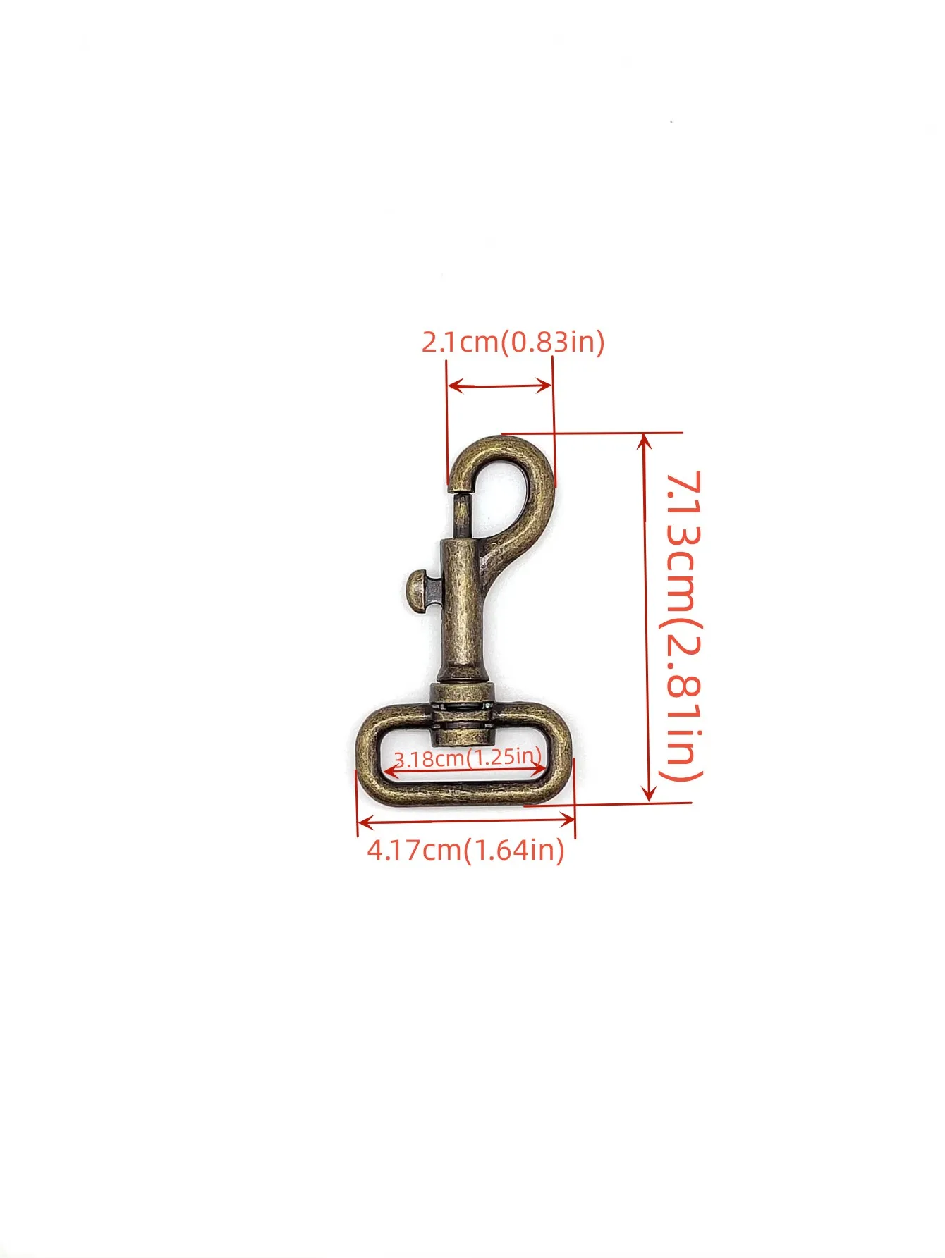 1 шт. бронзовый металлический поводок для собак QianKim, поворотный крючок с застежкой-спусковым крючком