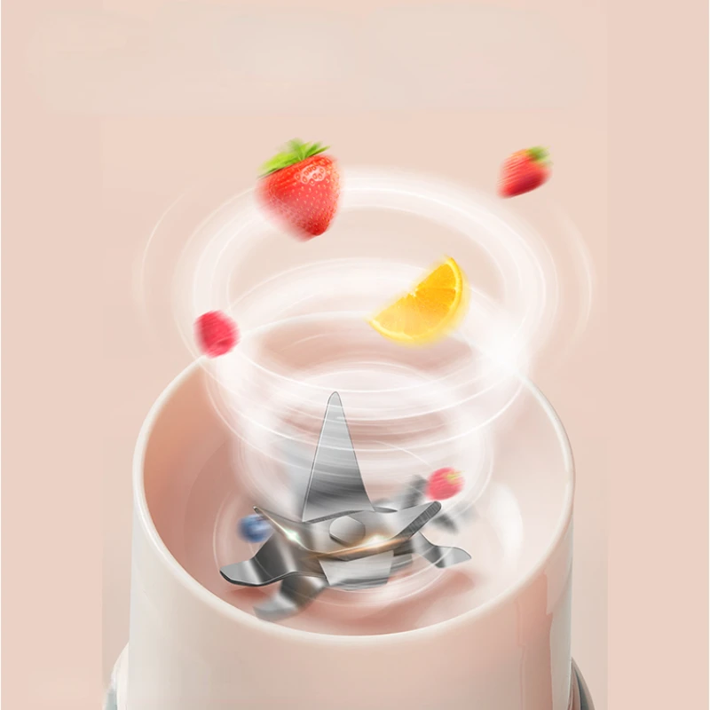 Соковыжималка Бытовая многофункциональная портативная электрическая Маленькая фруктовая соковыжималка с чашкой для соковыжималки Портативный блендер для смузи