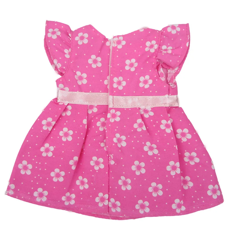 Платье с цветочным рисунком для куклы-американки 18 дюймов, кукла-американка 45 см, аксессуары для детской игрушки 