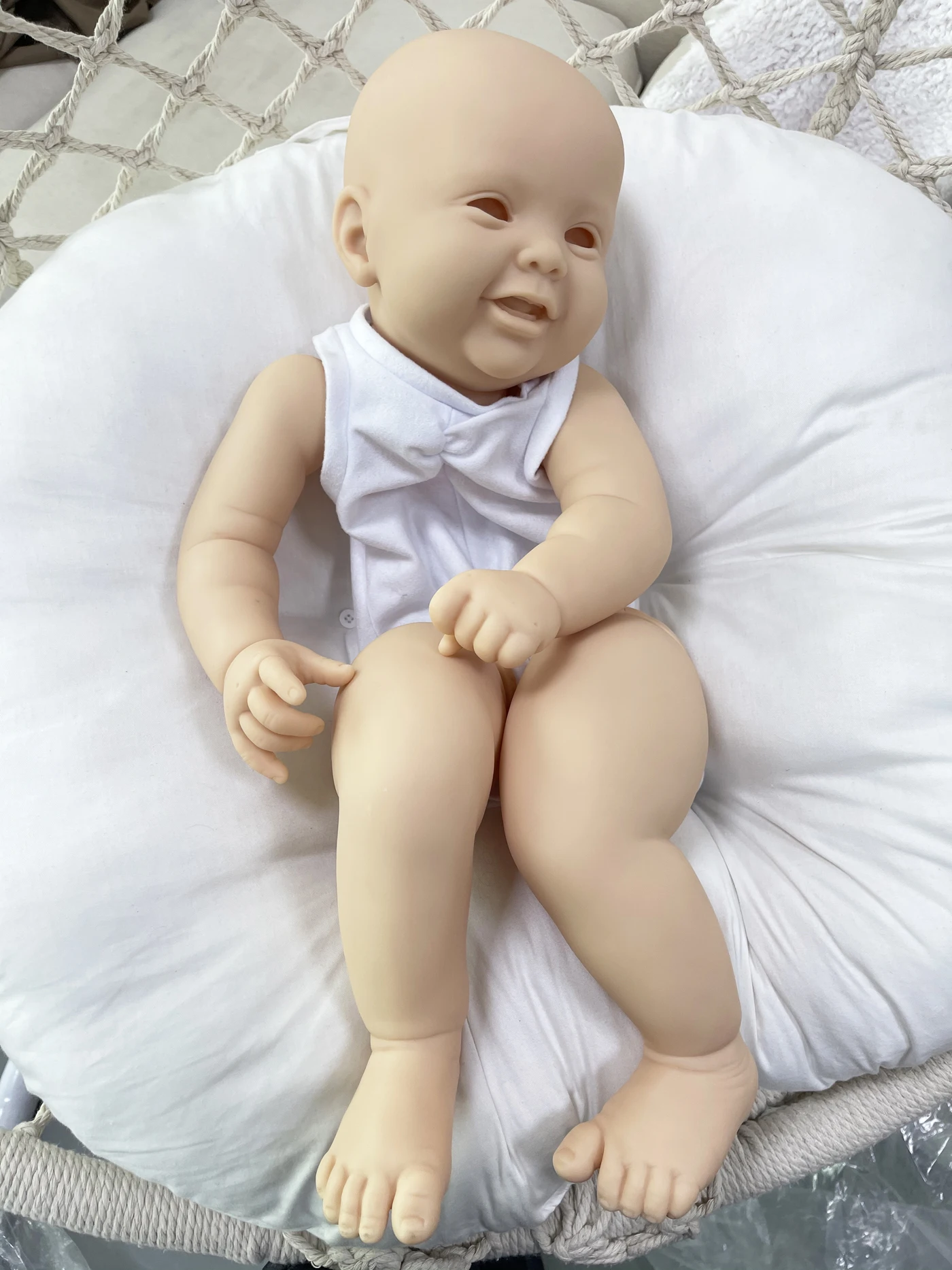 24-дюймовый комплект Reborn Baby Doll DIY Пустой Комплект Kodi Reborn Свежий цвет Мягкие Неокрашенные Незаконченные Улыбающиеся куклы Младенцы
