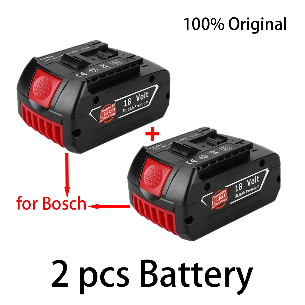 Аккумулятор литий-ионный 18 В, 10 ач, Перезаряжаемый, для оптимального восприятия электроэнергии, BAT609, BAT609G, BAT618, BAT618G, BAT614 + 1 заряд