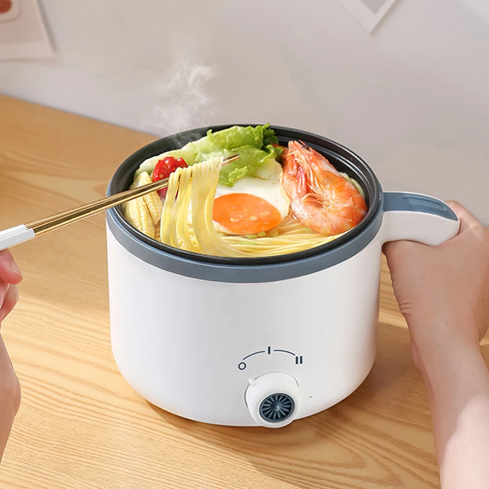 Многофункциональная Электрическая рисоварка Одно-двухслойная 1,7 л для приготовления рагу на 2-3 персоны, лапша, Яйца, суп, Пароварка, кастрюля для приготовления пищи