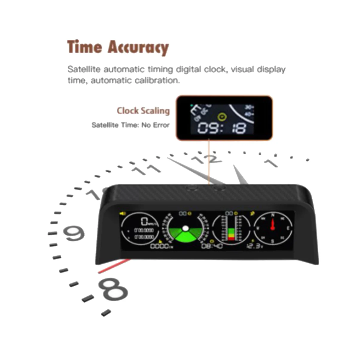 Автомобильный Электронный цифровой GPS-спидометр X90 С головным дисплеем, измеритель наклона, Альтиметр, компас, устройство для выравнивания уровня автомобиля, балансир наклона