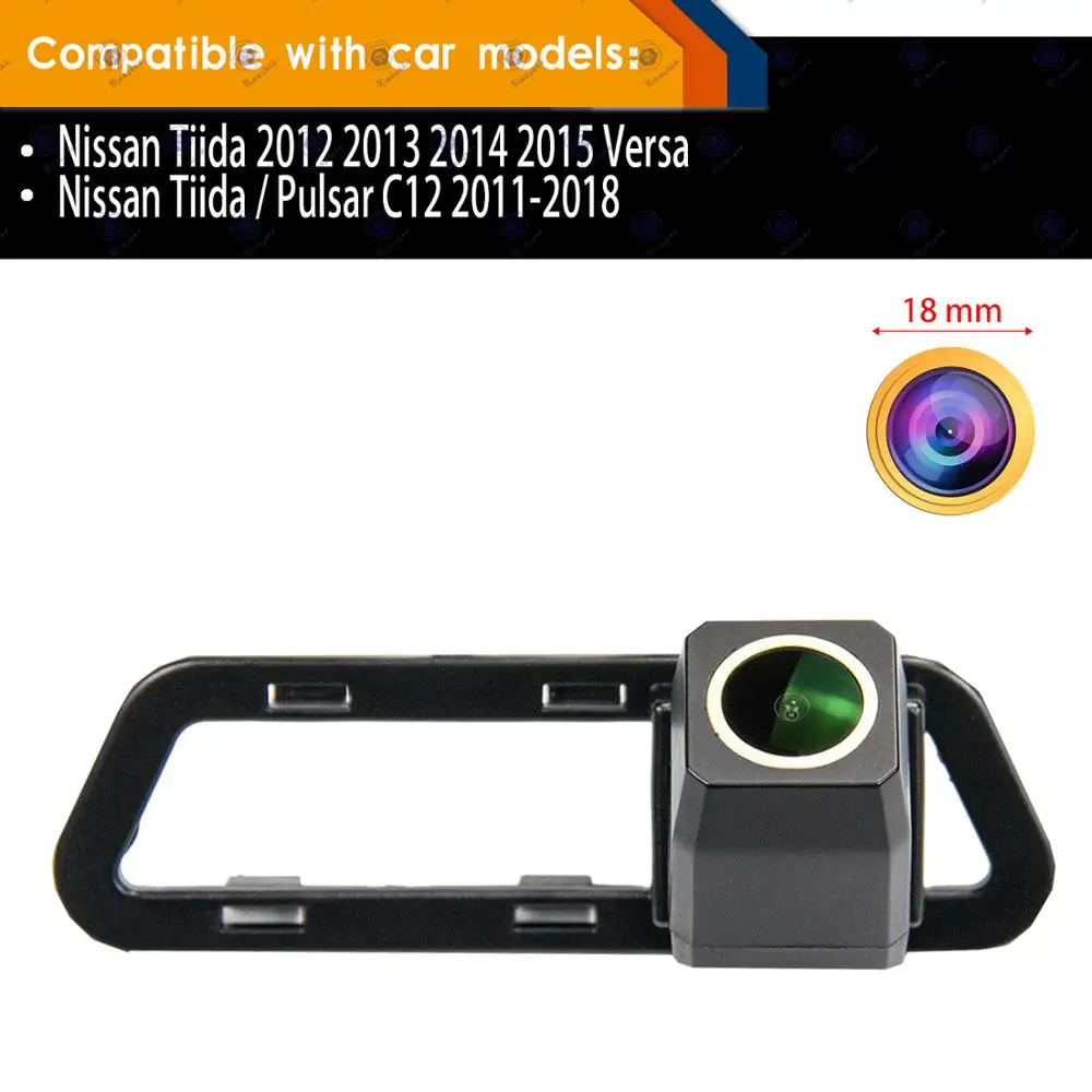 HD 1280x720 p Золотая Камера Заднего Вида, Резервная Камера Заднего Вида для Nissan Tiida 2012 2013 2014 2015 Versa, Камера Ночного Видения