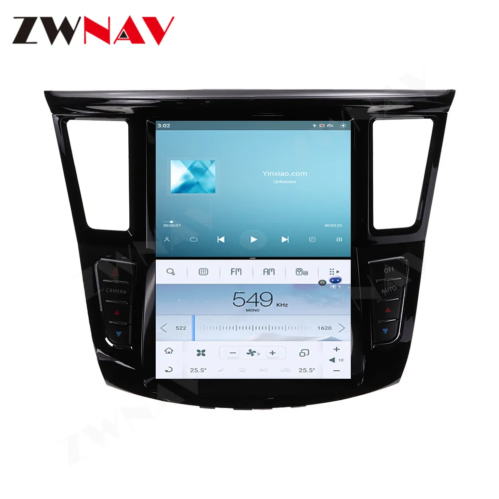 Радио и видео для Infiniti QX60 2012 2013 2014 2015 Tesla Multimedia Android 11 Carplay Player, автомагнитола с сенсорным экраном, стереоголовка