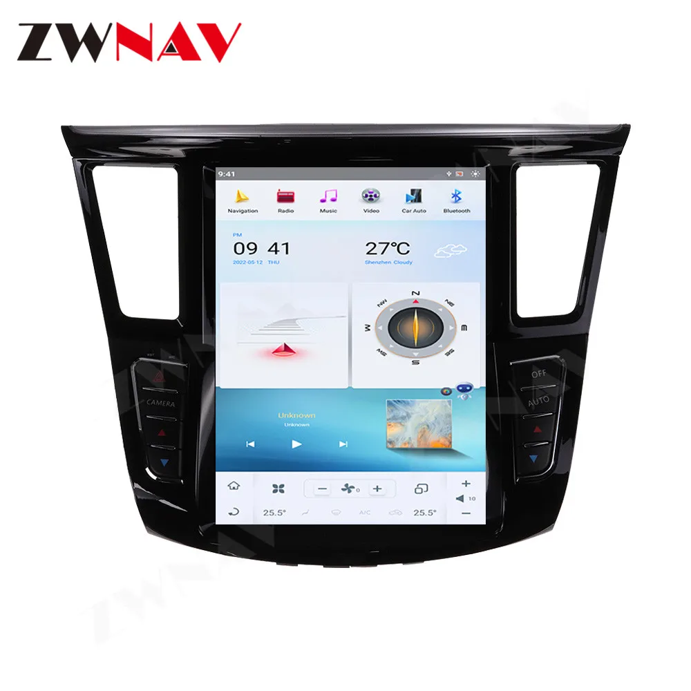 Радио и видео для Infiniti QX60 2012 2013 2014 2015 Tesla Multimedia Android 11 Carplay Player, автомагнитола с сенсорным экраном, стереоголовка